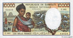 10000 Francs DJIBOUTI  1984 P.39b