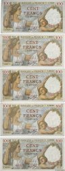 100 Francs SULLY Lot FRANCE  1942 F.26.65/67/68