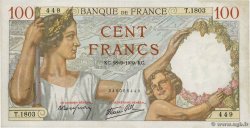 100 Francs SULLY FRANKREICH  1939 F.26.08