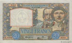 20 Francs TRAVAIL ET SCIENCE FRANCIA  1941 F.12.20 BB