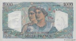 1000 Francs MINERVE ET HERCULE FRANCE  1949 F.41.28