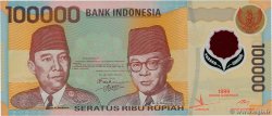 100000 Rupiah INDONESIA  1999 P.140 AU