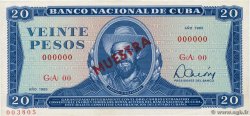 20 Pesos Spécimen CUBA  1983 P.105cs