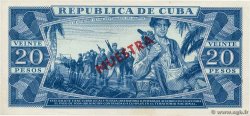 20 Pesos Spécimen CUBA  1983 P.105cs AU