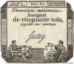 50 Sols FRANCE  1792 Ass.26a