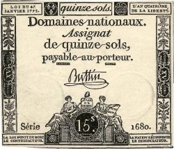 15 Sols FRANCE  1792 Ass.24a