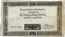 25 Livres FRANCE  1793 Ass.43a TB