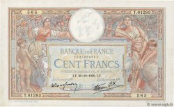 100 Francs LUC OLIVIER MERSON type modifié FRANCIA  1938 F.25.32 EBC