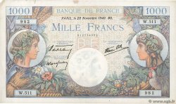 1000 Francs COMMERCE ET INDUSTRIE FRANCIA  1940 F.39.02