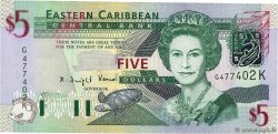 5 Dollars EAST CARIBBEAN STATES  2003 P.42k UNC