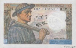 10 Francs MINEUR FRANCE  1945 F.08.13 AU+