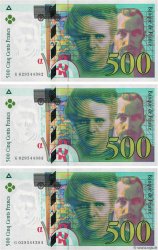 500 Francs PIERRE ET MARIE CURIE Consécutifs FRANCIA  1994 F.76.01 EBC+