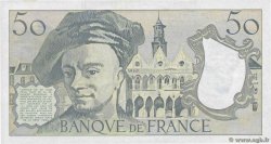 50 Francs QUENTIN DE LA TOUR FRANKREICH  1989 F.67.15 VZ