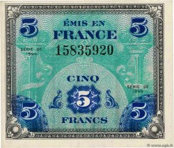5 Francs DRAPEAU FRANCIA  1944 VF.17.01 SPL