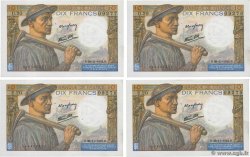 10 Francs MINEUR Consécutifs FRANCE  1942 F.08.06 TTB+