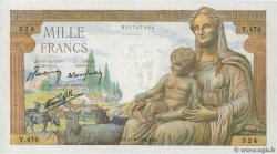 1000 Francs DÉESSE DÉMÉTER FRANCIA  1942 F.40.02 SPL+