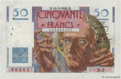 50 Francs LE VERRIER FRANKREICH  1946 F.20.01