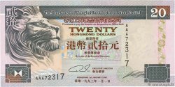 20 Dollars HONGKONG  1993 P.201a ST
