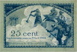 25 Centimes FRANCE régionalisme et divers Saint-Étienne 1921 JP.114.05 TTB