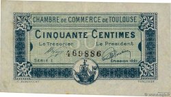 50 Centimes FRANCE Regionalismus und verschiedenen Toulouse 1920 JP.122.39 SS