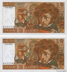 10 Francs BERLIOZ Consécutifs FRANCIA  1977 F.63.22 EBC+