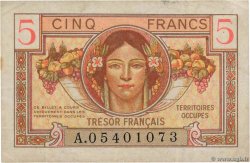 5 Francs TRÉSOR FRANÇAIS FRANKREICH  1947 VF.29.01 fSS