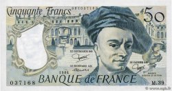50 Francs QUENTIN DE LA TOUR FRANCIA  1984 F.67.10 AU