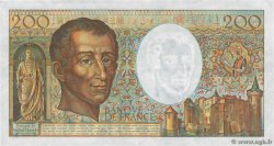 200 Francs MONTESQUIEU FRANCE  1981 F.70.01 VF