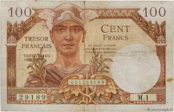 100 Francs TRÉSOR FRANÇAIS FRANKREICH  1947 VF.32.01