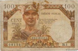 100 Francs TRÉSOR PUBLIC FRANKREICH  1955 VF.34.01 fS