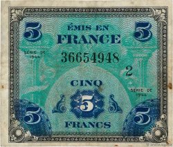 5 Francs DRAPEAU FRANCIA  1944 VF.17.02