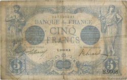 5 Francs BLEU FRANCIA  1916 F.02.35 RC+