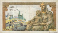 1000 Francs DÉESSE DÉMÉTER FRANCIA  1942 F.40.09