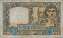 20 Francs TRAVAIL ET SCIENCE FRANKREICH  1940 F.12.11