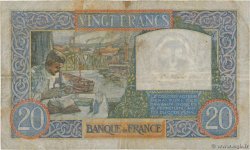 20 Francs TRAVAIL ET SCIENCE FRANCE  1940 F.12.11 F