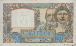 20 Francs TRAVAIL ET SCIENCE FRANCE  1941 F.12.20 TTB+