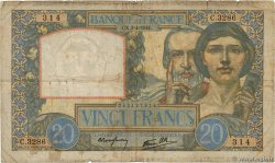 20 Francs TRAVAIL ET SCIENCE FRANKREICH  1941 F.12.13