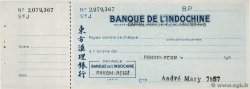 Francs FRANCE regionalism and miscellaneous Phnom-Penh 1950 DOC.Chèque XF+