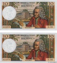 10 Francs VOLTAIRE Consécutifs FRANCE  1965 F.62.15 pr.NEUF