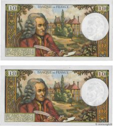 10 Francs VOLTAIRE Consécutifs FRANCIA  1970 F.62.46 EBC+