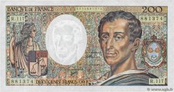 200 Francs MONTESQUIEU FRANCE  1992 F.70.12b SUP