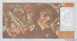 100 Francs DELACROIX imprimé en continu FRANCE  1991 F.69bis.04a AU+