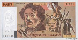 100 Francs DELACROIX 442-1 & 442-2 FRANKREICH  1994 F.69ter.01b