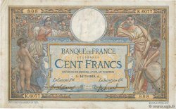 100 Francs LUC OLIVIER MERSON sans LOM FRANCE  1919 F.23.11 TB