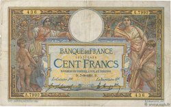 100 Francs LUC OLIVIER MERSON sans LOM FRANCE  1921 F.23.14 F-
