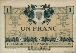 1 Franc FRANCE regionalismo y varios Tours 1920 JP.123.04