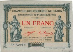 1 Franc Spécimen FRANCE regionalism and various Dijon 1919 JP.053.21