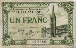 1 Franc FRANCE regionalism and various Tulle et Ussel 1918 JP.126.03