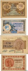 Lot de 4 billets FRANCE Regionalismus und verschiedenen Paris 1920 JP.097.LOT S to SS
