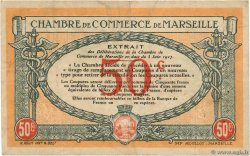 50 Centimes FRANCE regionalismo y varios Marseille 1917 JP.079.67 BC+